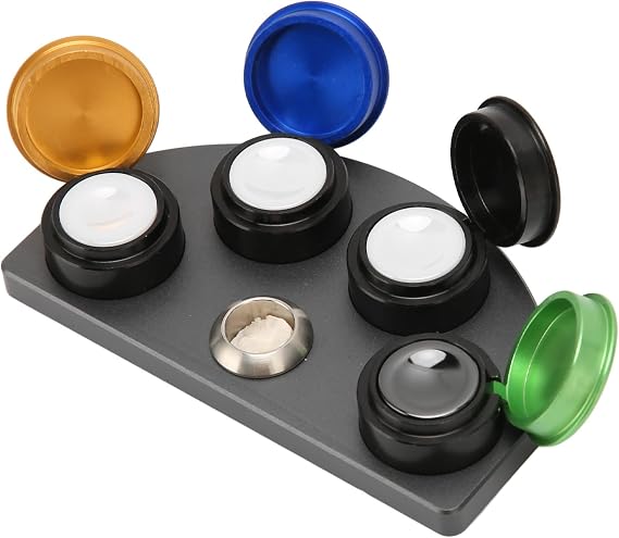 Oil Cup Stand Watch Grease Cup Holders, 4 Dish Watch Oil Cup Stand For Watch Repair Watchmakers Oil Grease Cup Holders Proof Wear Watch Repairing Accessory