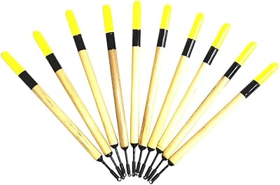 Agape 10 x Coarse Fishing Float Reed Meterial Pencil Float Pike Fishing Bobber Buoy 0.5G 0.8G 1G