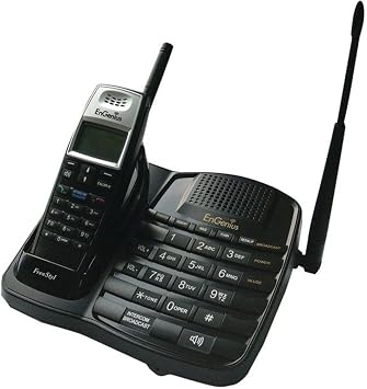 EnGenius FreeStyl1 Extreme Range Scaleable Cordless Phone System with 1 Handset, 2-Way Intercom
