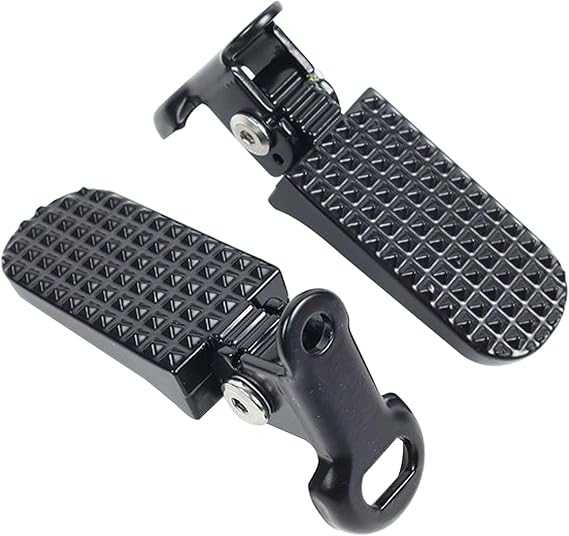 1 Pair of Bike Foot Pegs, Non-Slip Bike Pegs Aluminium Foldable Bicycle Footrests for E-Bike, Mountain Bike, Folding Bicycle