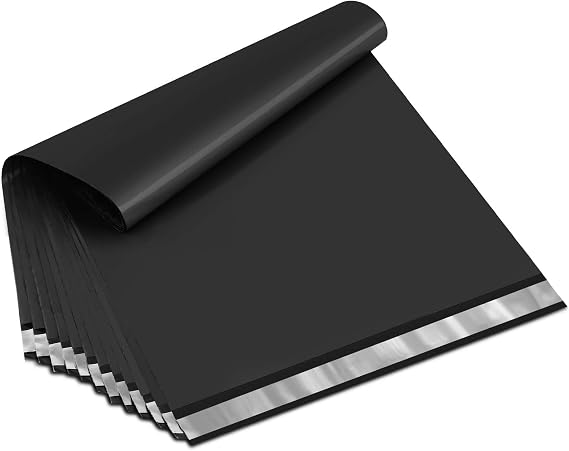 UCGOU Poly Mailers 19x24 Inch Black 100 Pack Extra Large Shipping Bags Strong Thick Mailing Envelopes Self Seal Adhesive Waterproof and Tear Proof Boutique Postal for Clothing Quilt and More