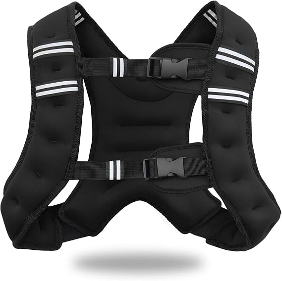 VIVITORY Weighted Vest for Men & Women, 11lbs/18lbs Rucking Vest | Workout Vest for Running, Body Weight Vest for Jogging Strength Training Weight Loss Fitness Muscle Building Weight lifting