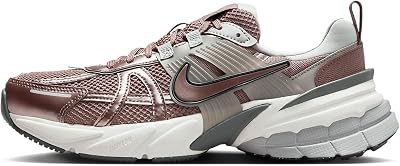 Nike Womens V2k RunSneaker, Smokey Mauve Cobblestone Light Smoke Grey, 11 US