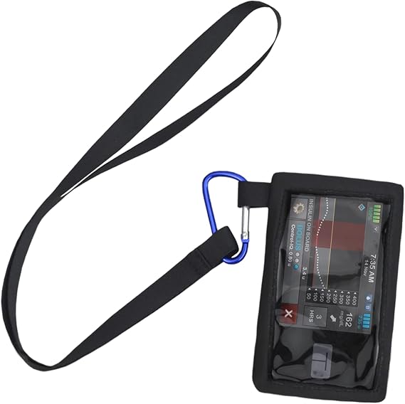 Insulin Pump Holder Pouch with Clear Window for Easy Viewing Operation Insulin Pump Case with Clip Diabetes Supplies Pouch and Accessories for Men and Women