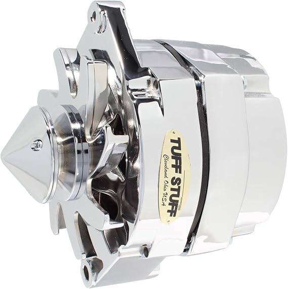 Tuff Stuff 7140ABULL Chrome 140 Amp Alternator for GM