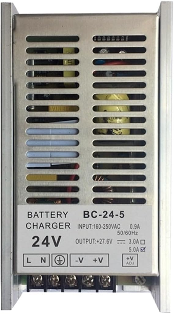 DEBLAN BC-12-5 BC-24-5 Generator Battery Charger 12V 24V 5A Battery Float Charger BC125 BC245 Genset Parts (Color : BC-12-5 12V)