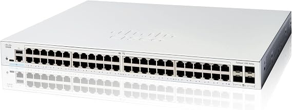 Cisco Catalyst 1200-48T-4X Smart Switch, 48 Port GE, 4x10GE SFP+, Limited Lifetime Protection (C1200-48T-4X)