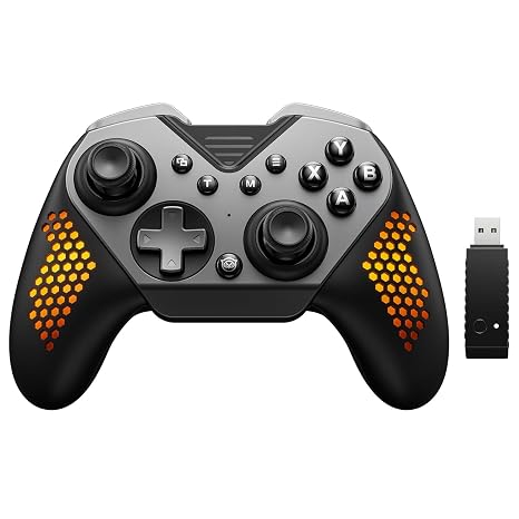 NYXI Flexi Wireless PC Gaming Controller for PC/Switch/iOS/Android | 1000Hz Polling Rate, Hall Effect Joystick, Interchangeable D-pad&Left Joystick, 4 Mppable Buttons, Adjustable Turbo/Vibration