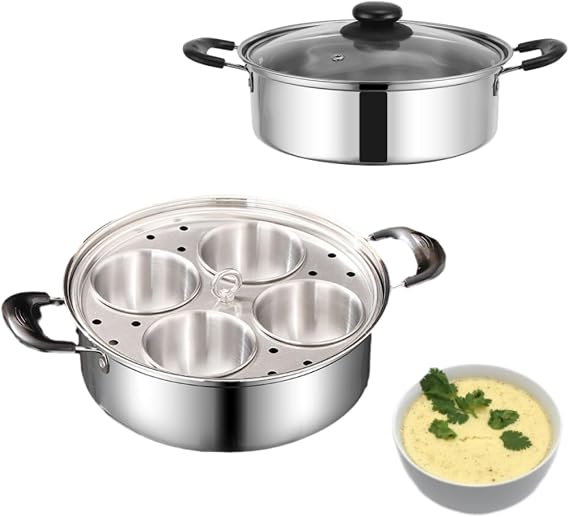 Egg Poacher Pan Stainless Steel 4 Cup Poached Egg Maker Nonstick Poached Egg Maker for Kitchen