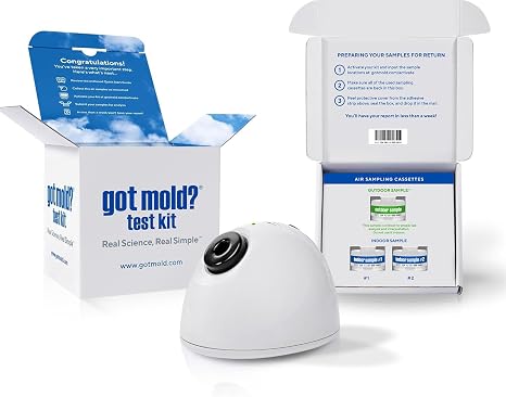2 ROOM KIT | Test Your Air! Professional Quality Mold Test Kit for Home - All Fees Included - 1, 2 & 3-Room Test Kits & Refills - Reusable BioVacTM Air Sampler - Full Mold Type & Quantity Analysis