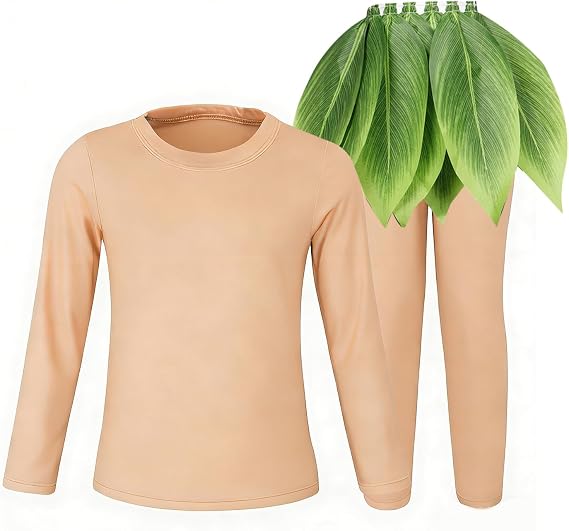 Jurebecia Maui Costume Role Play for Little Boys Long Set Toddler Kids Ocean Adventure Costume with Leaf Skirt Halloween Birthday Party Outfit Size 4T/5-6 Years