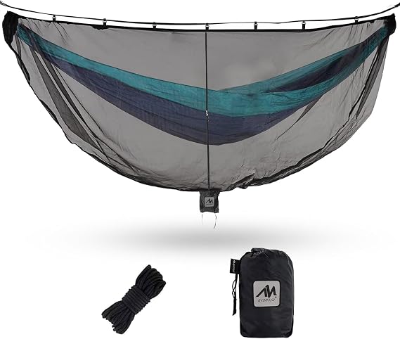 AYAMAYA Hammock Bug Net, 11ft Outdoor Mosquito Net with 360 Protection
