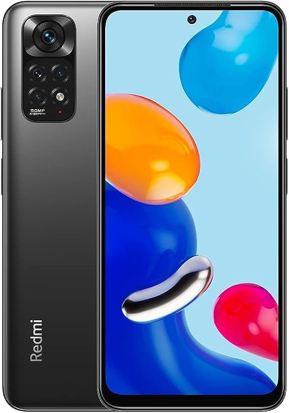 Xiaomi Redmi Note 11 4G Global Version 128GB + 6GB Factory Unlocked 6.43" Quad Camera 50MP Night Mode (NOT Verizon Sprint Boost Cricket At&t) (w/Fast Car Charger Bundle) (Graphite Gray)