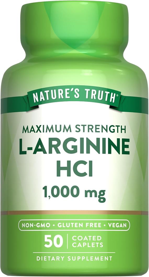 Nature's Truth L-Arginine HCL 1000mg | 50 Caplets