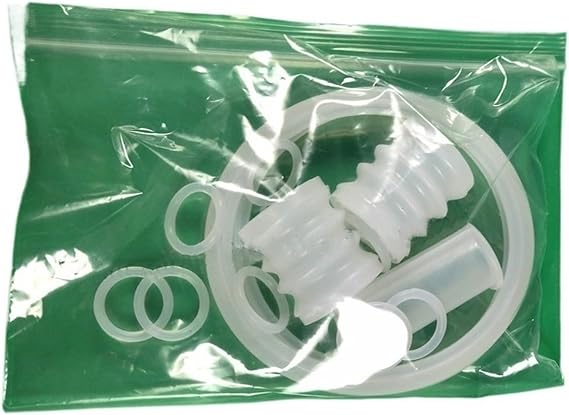 ZeAda 15+2Pcs Spare Parts,Compatible for VEVOR Ice Cream Maker Accessories Silicone Seal Rings Tubes Components,Compatible for YKF Soft Serve Machines Fittings