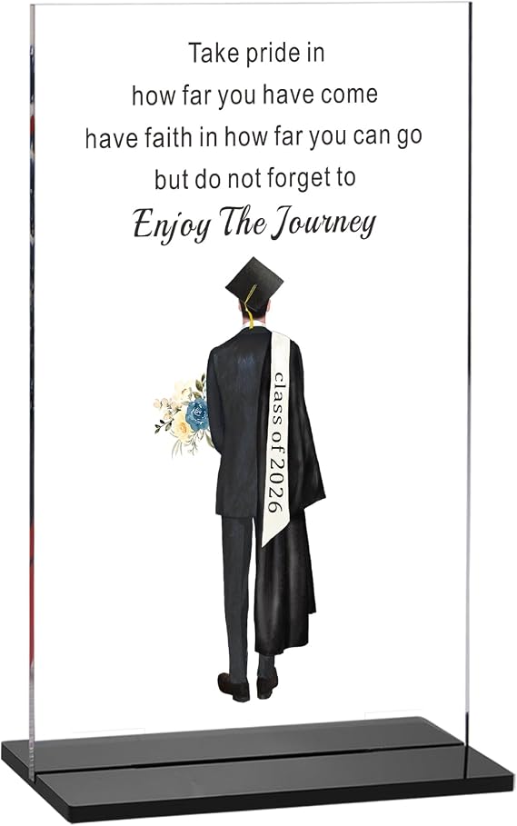 Class of 2026 Graduation Gifts for Teens Him Boys 2026 High School College Seniors Graduation Decorations Gifts for Teens Boys Him Son PHD Master Graduations Gift for Him Boy End of Year Student Gift
