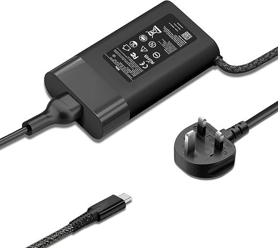 New Slim 65W USB C Laptop Charger Compatible With HP Envy X360 Spectre X 360,Envy,Spectre,Elitebook,Elitebook X 360,Chromebook,Elite x2 Travel Type C notebook Power Cord Supply