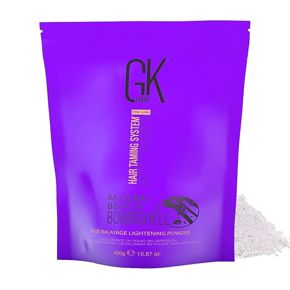 Global Keratin Gkhair Miami Beach Bombshell Blue Balayage Lightening Powder 450g/ 15.87 Oz