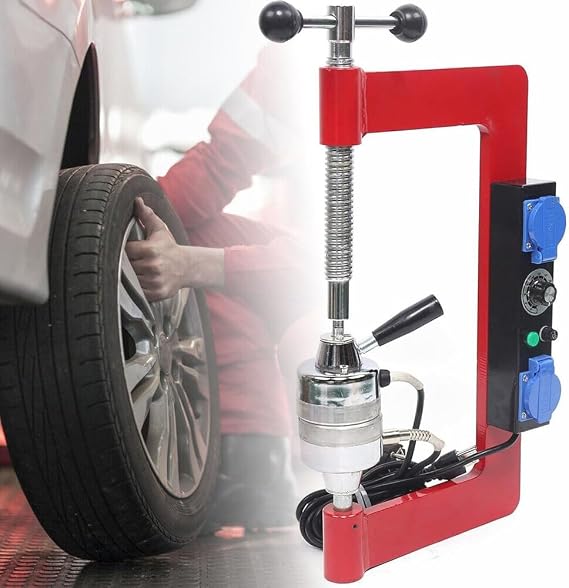 Auto Tire Vulcanizer, Tyre Heating Repair Machine, 150℃-180℃ Tyre Vulcanizing Machine, with Timing Constant Temperature Heavy-Duty Tire Repair Tool for Car Truck