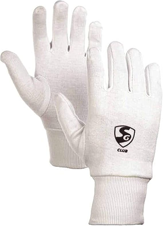 SG Club Inner Gloves for Wicket Keeping and Batting Mens Size