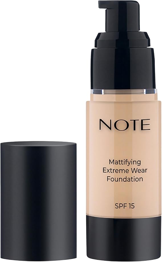 Note Cosmetics Mattifying Extreme Wear 01 Beige Mat Bitişli SPF 15 Kapatıcı Fondöten