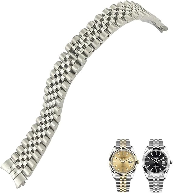 316L Stainless Steel Bracelet 20mm Fits Rolex Datejust Oyster Perpetual 36mm Dial Bracelet Silver Gold Tone Solid Bracelet
