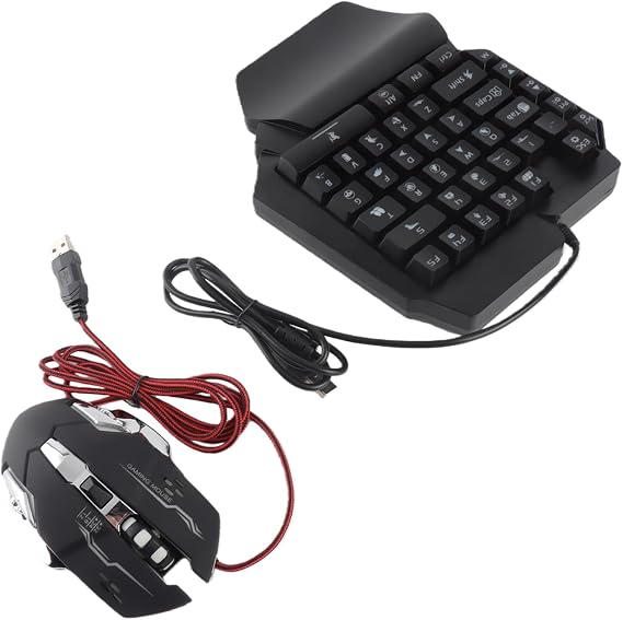 Cable Connection Gamepad Keyboard Mouse Converter Set for PUBG Android Keyboard and Mouse Converter Mobile Phone Keyboard Mouse Adapter for Android System (Lite + F6 + G2 Mix)