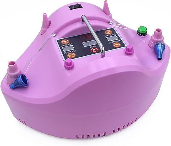 WIKINK Electric Precision Balloon Pump, Air Pump, Balloon Inflator with Digital Timer Counter, Double-Hole Inflation Timing and Quantitative,  with Pedals, for Various Balloons