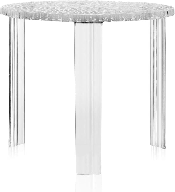 Kartell T-Tisch Bambus Crystal 50 x 44 x 50 cm
