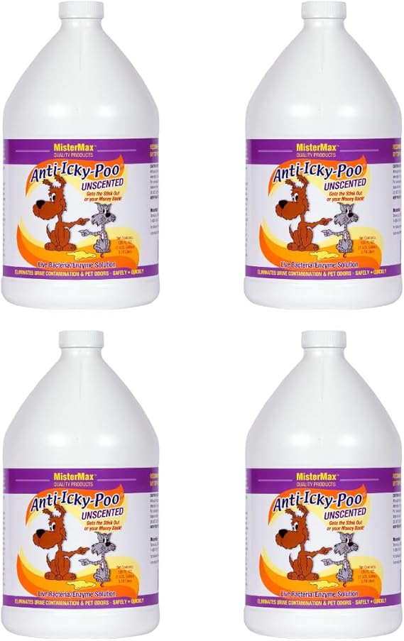 MisterMax ANTI ICKY POO "UNSCENTED" (4) GALLONS