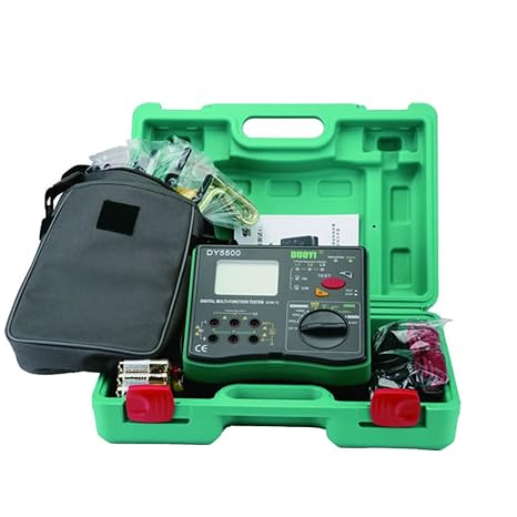 DUOYI DY5500 Multi Function Ground Resistance Tester Meter AC 600V Voltage Measurement 2000Mohms