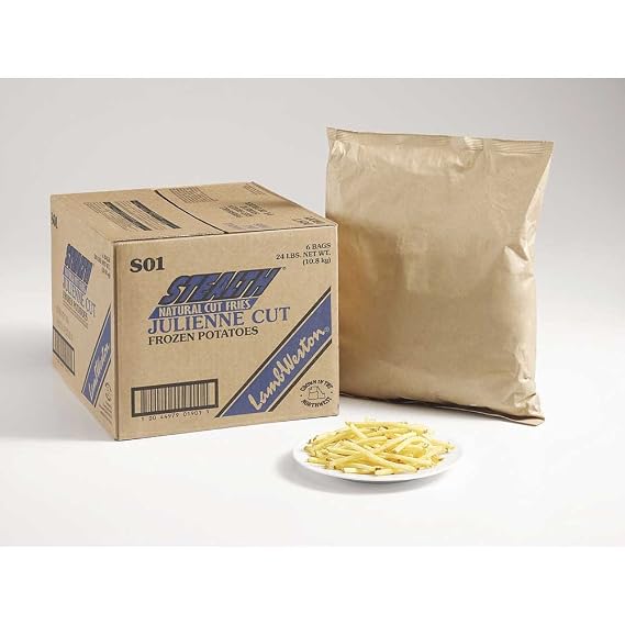 Lamb Weston Stealth Skin On Juliennes French Fry, 4 Pound -- 6 per case.