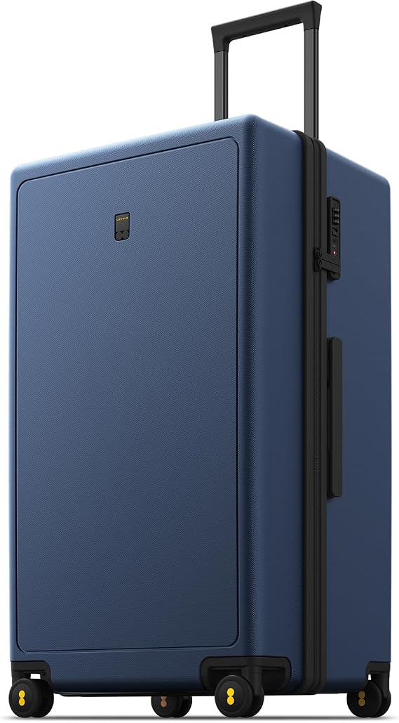 LEVEL8 Large Suitcase 74CM, 100% PC Micro-Diamond Textured Design Luggage