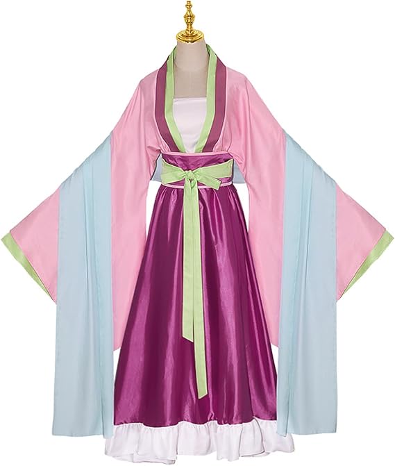Women Girl Costume Pink Top Skirt Outfits Halloween Full Set Suits