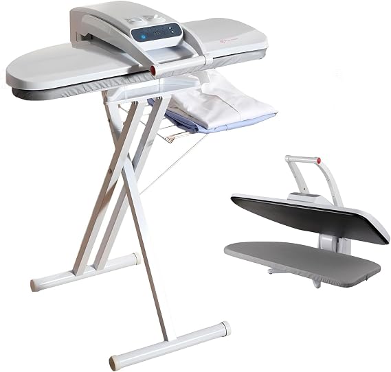 COUCHO Ultra Large Steam Press Machine, Digital Steam Press with Stand, 5 Fabric Settings, 300ml Water Tank, Touch Screen, Table Large Clothes Press Steam Burst Machine for All Fabrics(65cm)