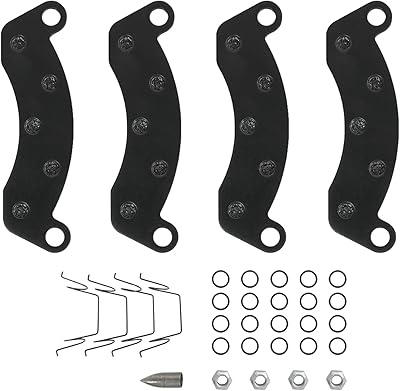 Disc Brake Pad Kit 10k 12k Replacement for Dexter K71-180-00 Hydraulic Trailer Axle Brake Pads 4Pcs