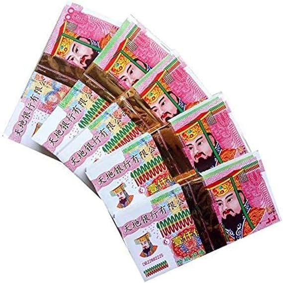 Funeral Supplies,Funeral Supplies,Ritual Items-Incense Paper 500 Pcs Chinese Joss Paper Money: Hell Bank Notes for Funerals, The Qingming Festival and The Hungry Ghost Festival
