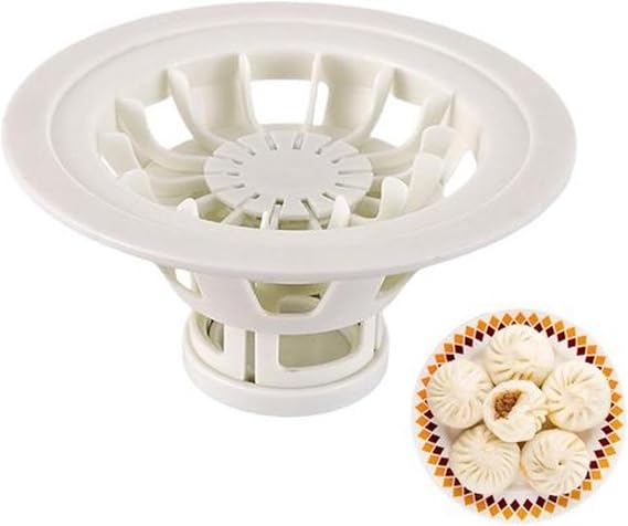 Generic Baozi Maker Machine, 7.1" " Manual Bao Buns Machine, Dumpling Momo Maker Mold, Homemade Chinese Steamed Buns Making Accessories, White, Refer to description, XV2KRV23Z05VJTV5845U
