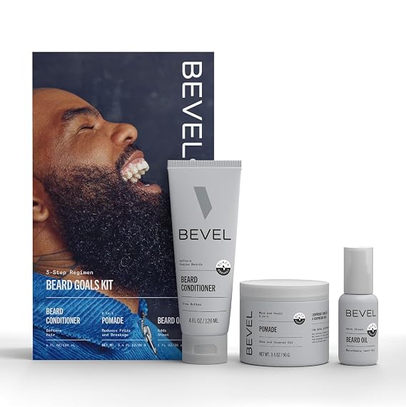 Bevel Mens Beard Grooming Kit - Includes Beard Conditioner, Beard Balm