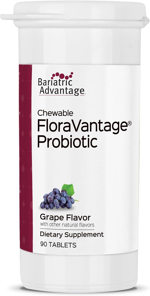 Bariatric Advantage Chewable FloraVantage Probiotic, Grape Flavor, 90 Count