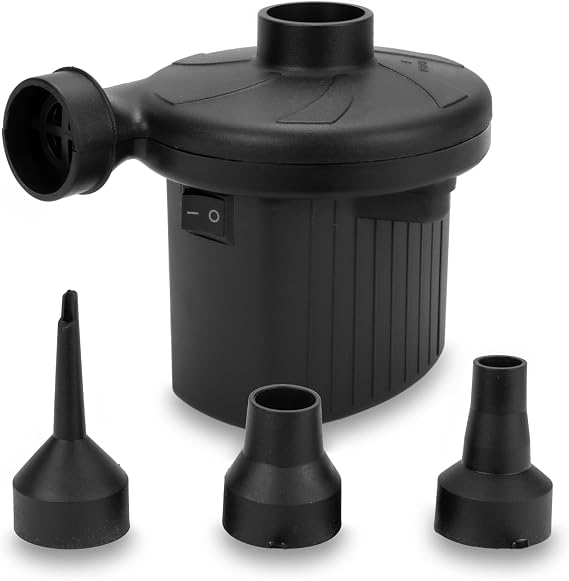 High-Performance Electric Pump - Fast Inflation/Deflation, Portable Air Pump for Inflatables, Mattresses, and Pool Toys - 3 Nozzles - 220V AC/150W 50Hz