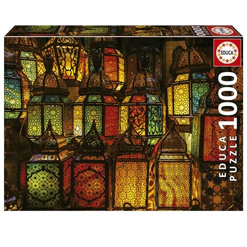 Educa - Charms of Arabia - Collage De Faroles | 1000 Piece Jigsaw Puzzle - Puzzle Glue Included - Completed Image Measures 26.77 x 18.9 - Ages 14 19668