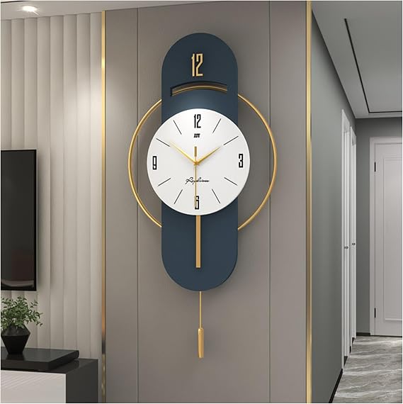 Wall Clock for Living Room Silent Non-Ticking Modern Clocks Battery Operated - Analog Small Classic for Office, Home, Bathroom, Kitchen, Bedroom, School, Living Room,42 * 84cm