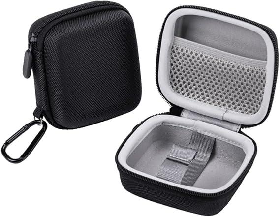 Compact Hard EVA Case for Flyco F8 Shaver, Portable Travel Organizer with Carabiner Clip, Shockproof Storage Box for Grooming Kit (Black)