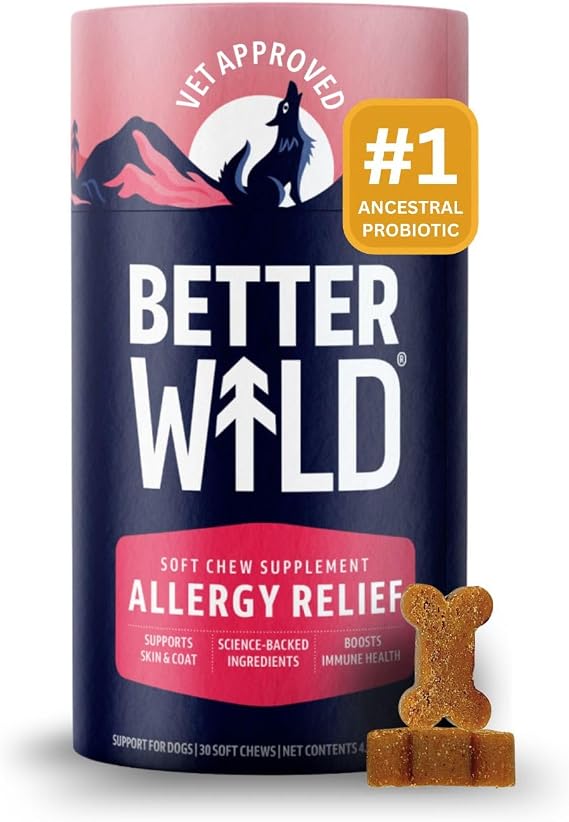 Allergy Dog Chews, Immune and Gut Health Support, 30 Chews