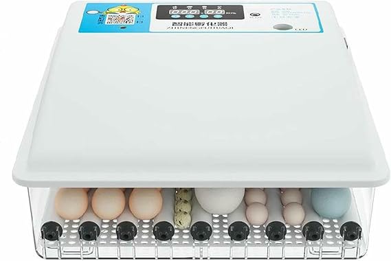 Egg Incubator Automatic Hatcher with Digital Control | Poultry Egg Hatching Machine with Automatic Temperature & Turning Functions,48 Eggs (48 Eggs)