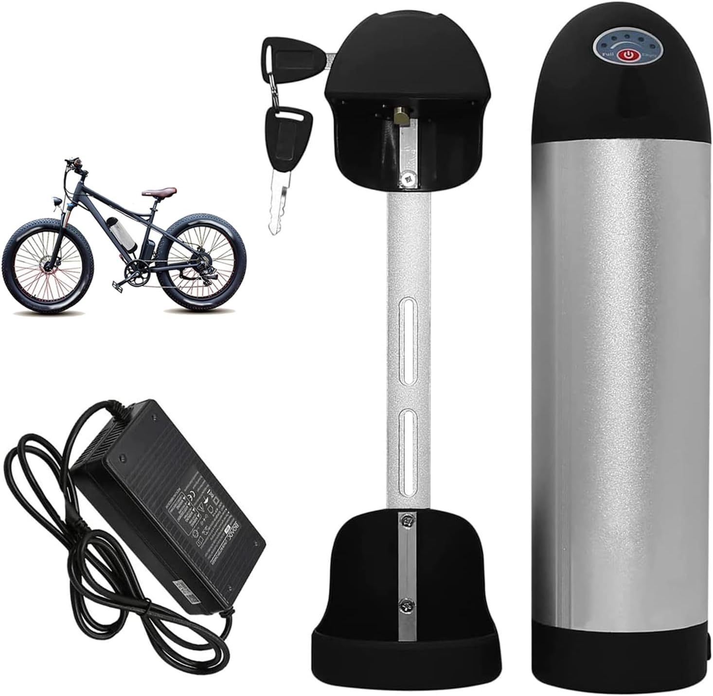 24V 36V 48V 8Ah 10Ah 13Ah 15Ah 17.5Ah 18Ah Ebike Lithium Battery 24V 36V 48V Water Bottle Electric Bike Battery Removable Lithium Bicycle Battery with Charger