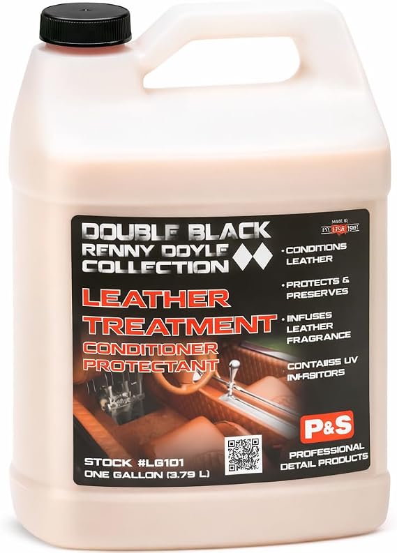 P & S PROFESSIONAL DETAIL PRODUCTS Premium Leather Conditioner & Protectant Revives & Reconditions Leather UV Protection & Intense Leather Scent - 1 Gallon