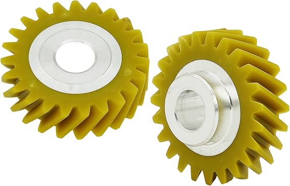 2PCS W10112253 Mixer Worm Gear Replacement for Whirlpool, KitchenAid & Kenmore Stand Mixers Gear Replace Parts WPW10112253 4162897 4169830 AP4295669 PS11748374 4161531
