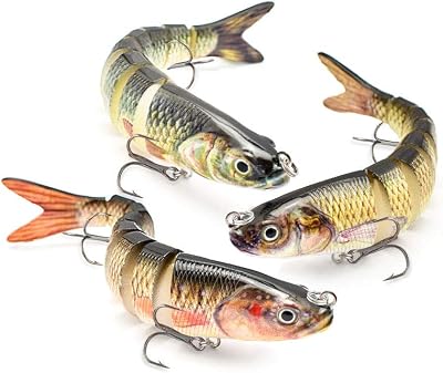 ODS Lure Fishing Bait for Bass Multi Jointed Swimbaits with Hooks Fishing Tackle Kit